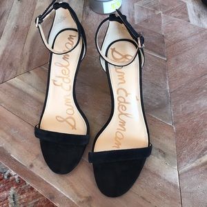 Sam Edelman Black Suede Heels